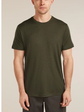 Icebreaker 100% Merino Wool 150 Tech Lite Short Sleeve Tee Dark Loden Large